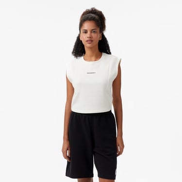  Converse Star Chevron Baskılı Kadın Beyaz T-Shirt