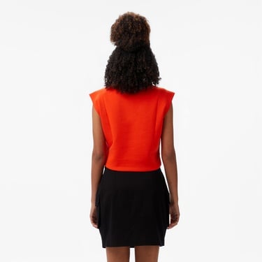  Converse Star Chevron Baskılı Kadın Kırmızı T-Shirt