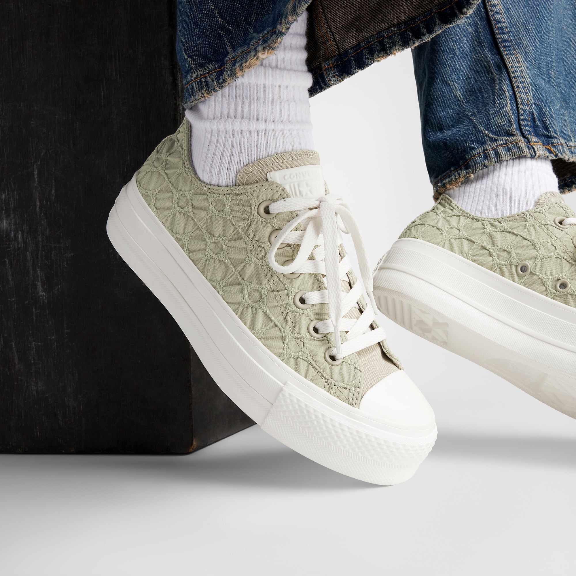 Converse Chuck Taylor All Star Lift Unisex Haki Sneaker - Görsel 11