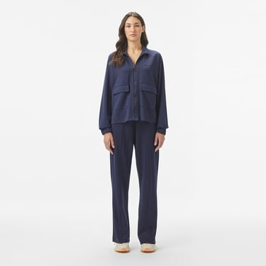  Lacoste Kadın Loose Fit Lacivert Eşofman Altı