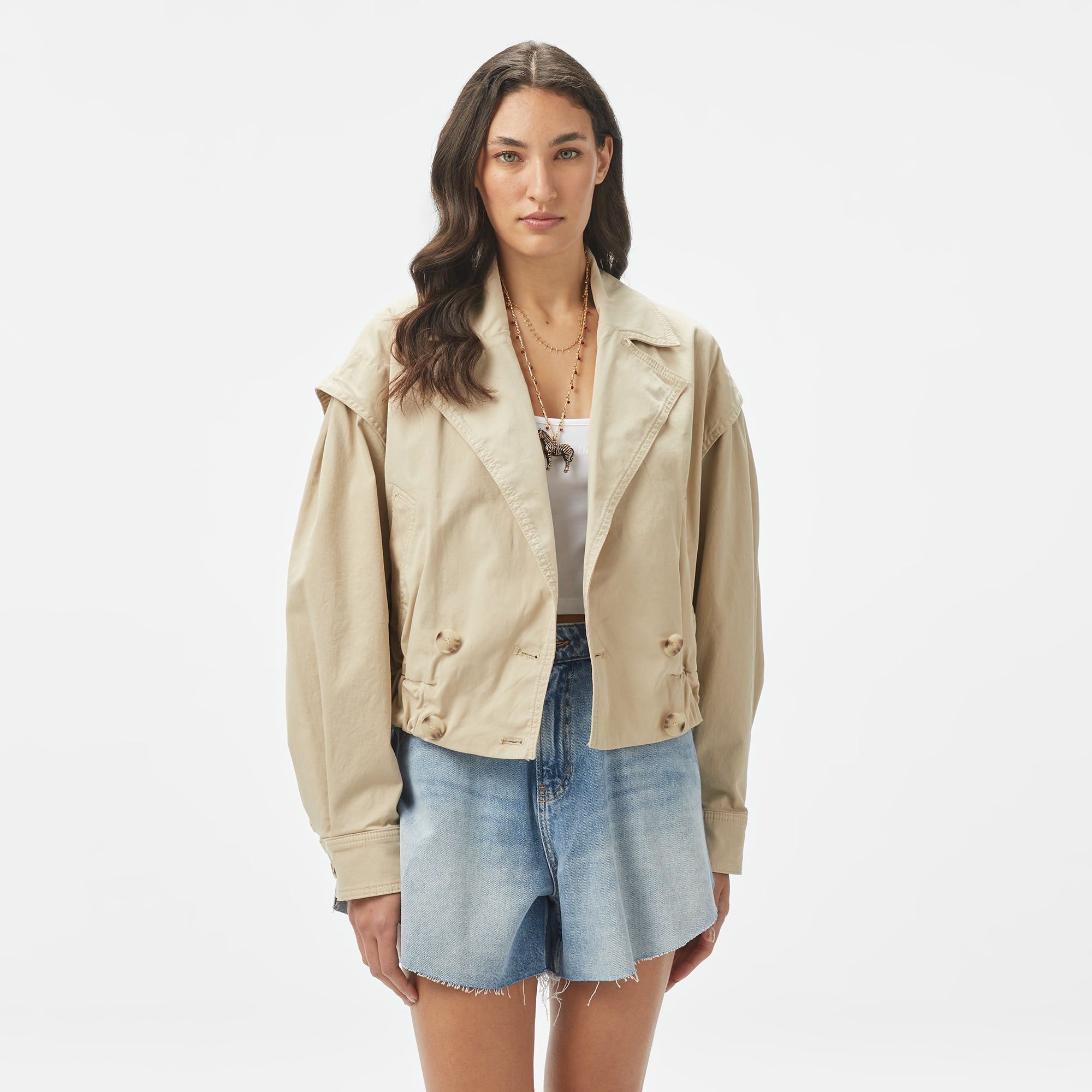  Boss Cotreni Kadın Krem Ceket