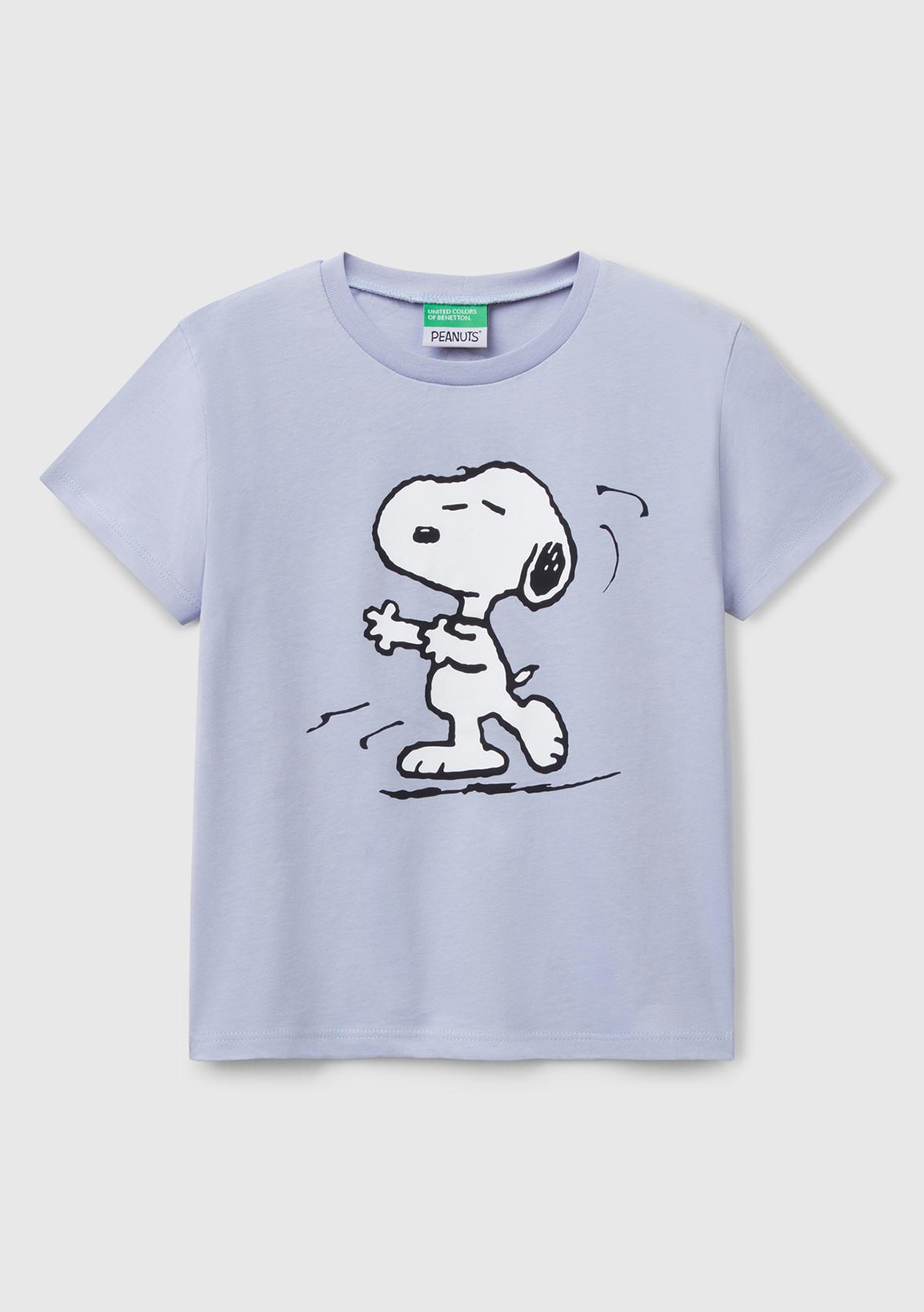  Kız Çocuk Lila Peanuts Baskılı T-Shirt