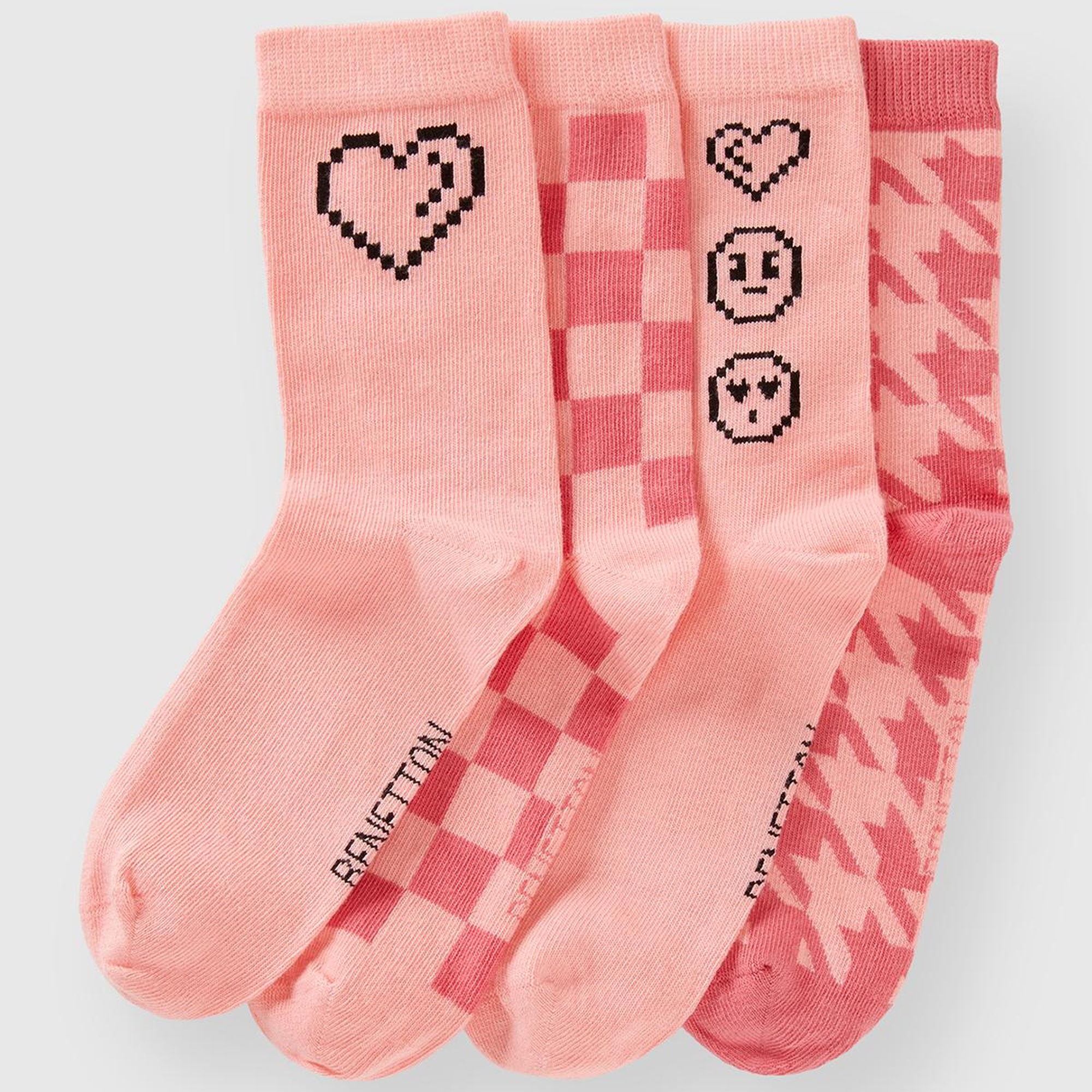 Erkek Çocuk Pembe 4'lü Soket Çorap