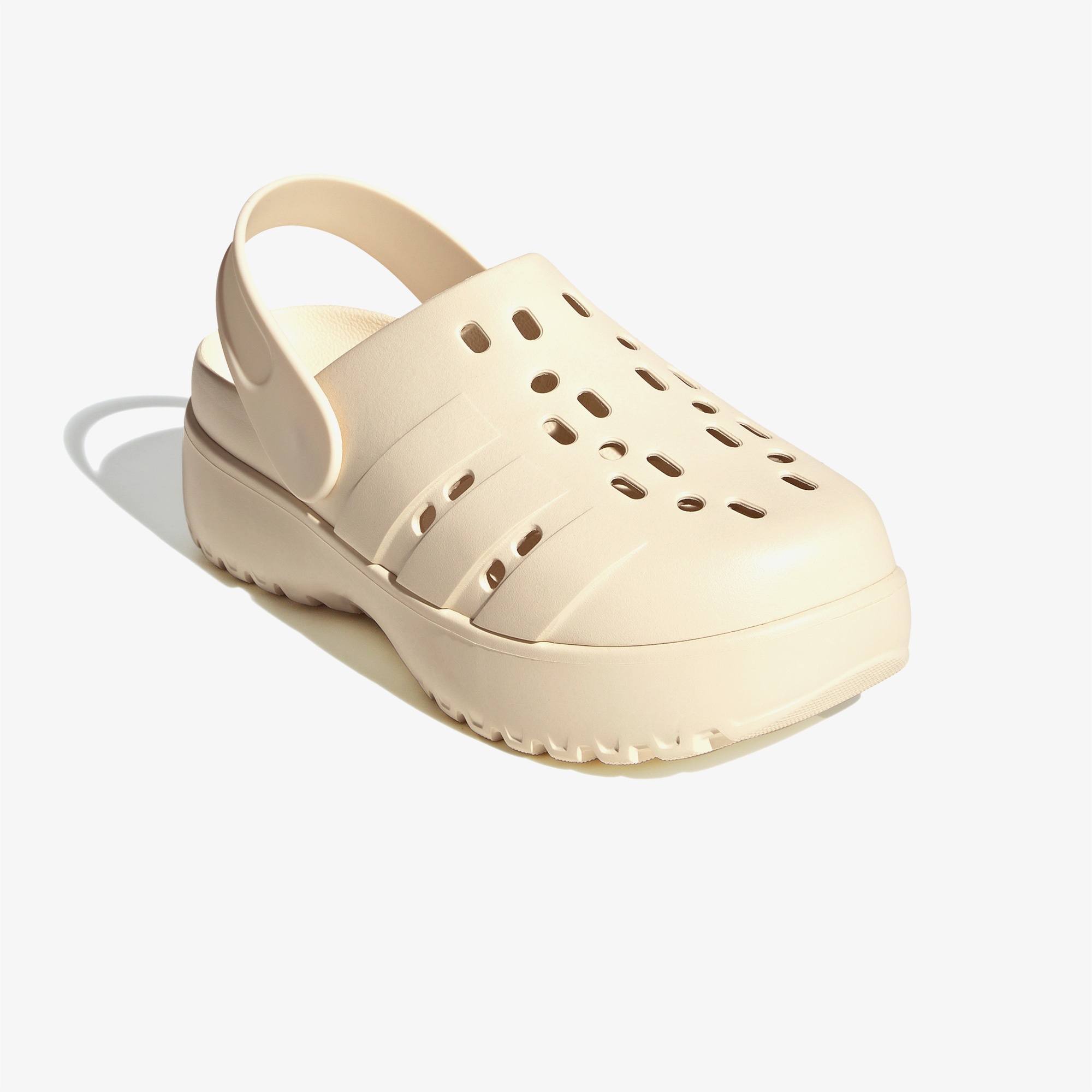 adidas Adilette Clog Platform Kadın Krem Terlik