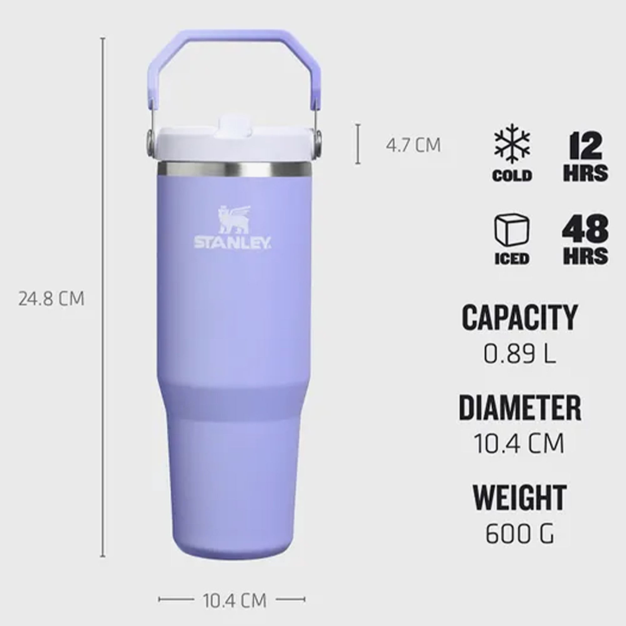 Stanley The IceFlow Flip Straw 2.0 Tumbler 0.89L Mor Termos
