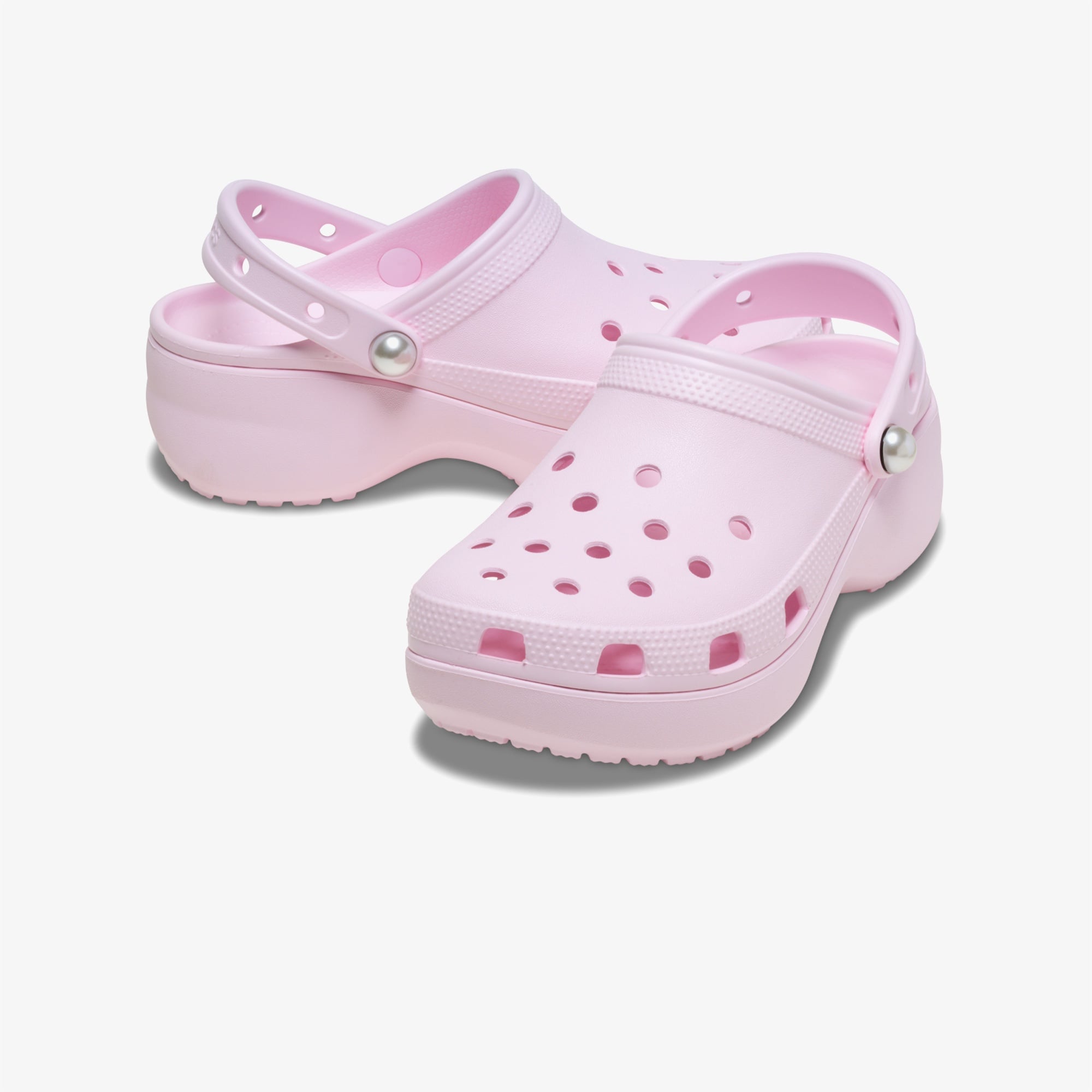 Crocs Classic Platform Pearl Clog Kadın Pembe Terlik