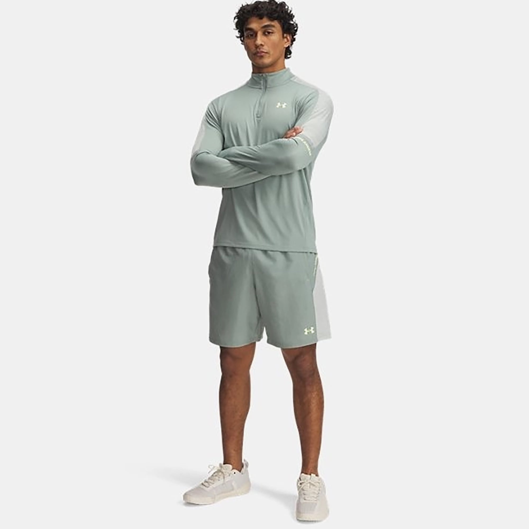  Under Armour Tech Utility Erkek Yeşil Antrenman Şort