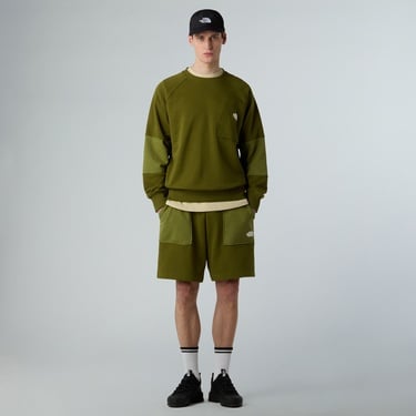  The North Face Terry Relaxed Crew Erkek Haki Sweatshirt