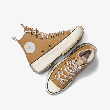  Converse Run Star Hike Grid Unisex Kahverengi Platform Sneaker