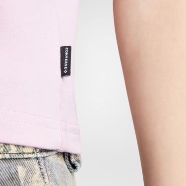  Converse Slim Fit Kadın Pembe T-Shirt