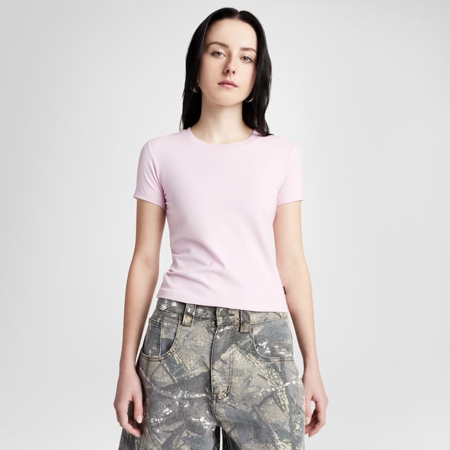  Converse Slim Fit Kadın Pembe T-Shirt