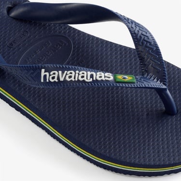  Havaianas Brasil Logo Erkek Lacivert Terlik
