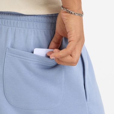  New Balance Sport Essentials French Terry 7" Erkek Mavi Şort