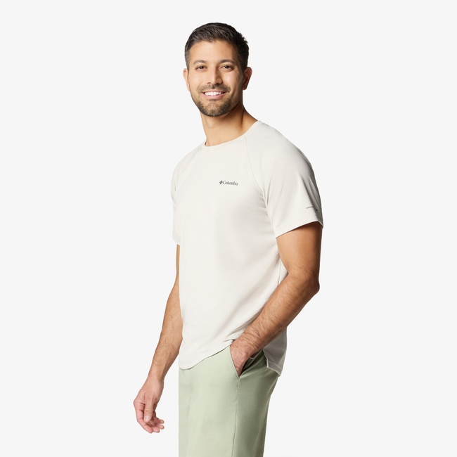 Columbia Alpine Chill Pro Ss Crew Erkek Krem T-Shirt