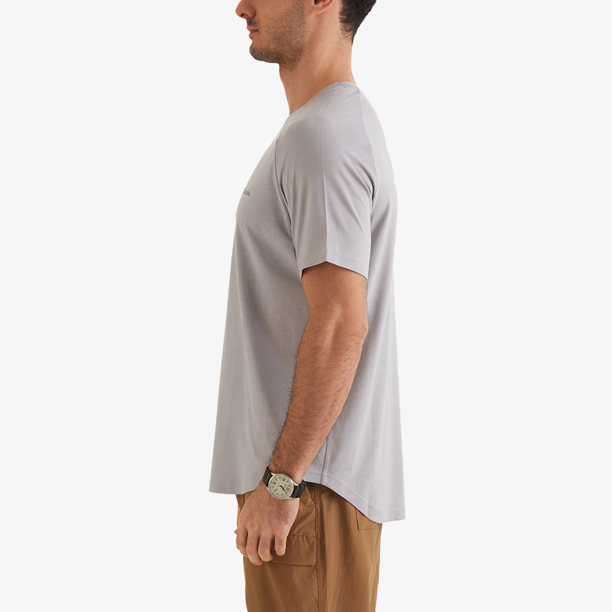 Columbia Comfort Ss Erkek Gri T-Shirt