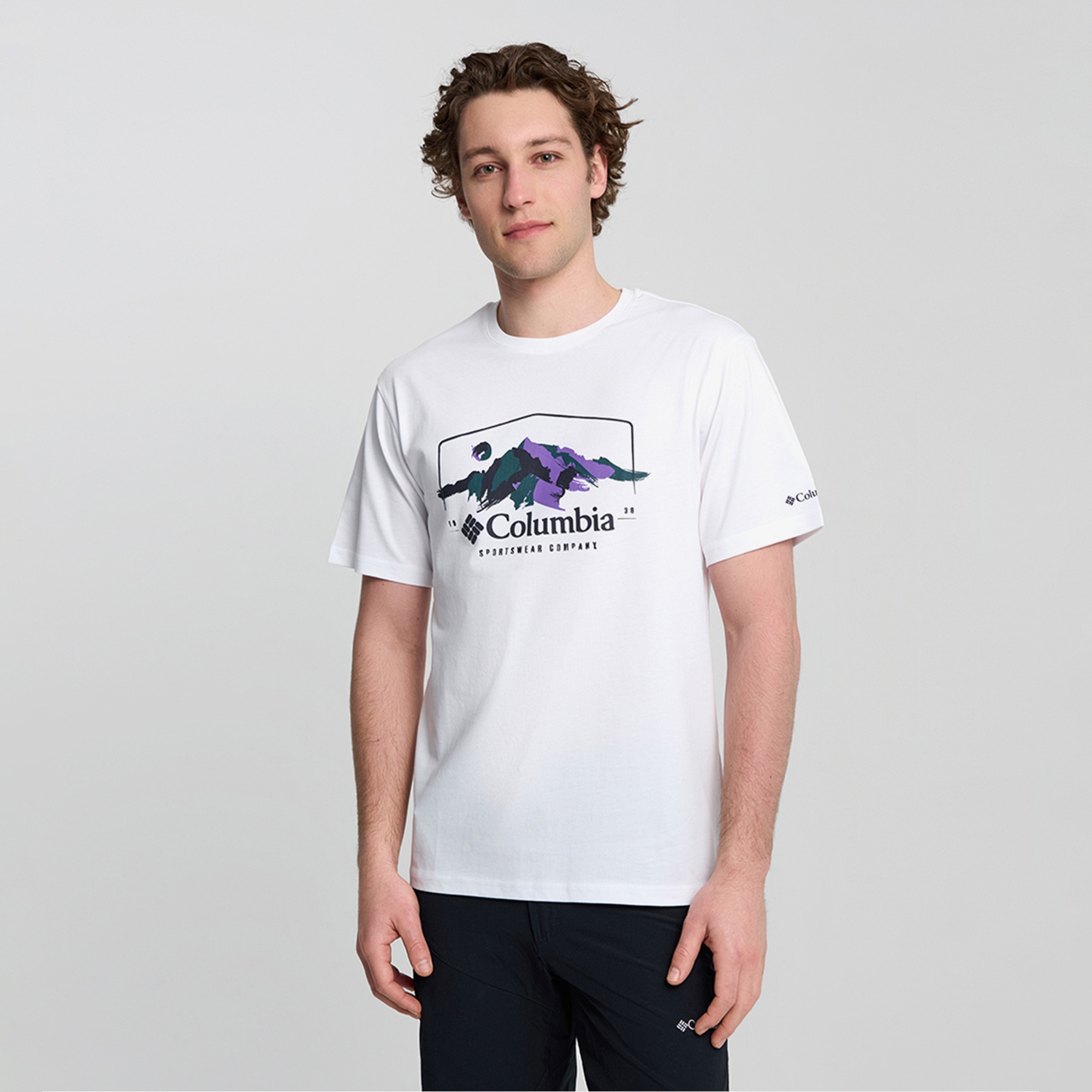 Columbia Explore Outdoors Ss Erkek Beyaz T-Shirt