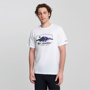  Columbia Explore Outdoors Ss Erkek Beyaz T-Shirt