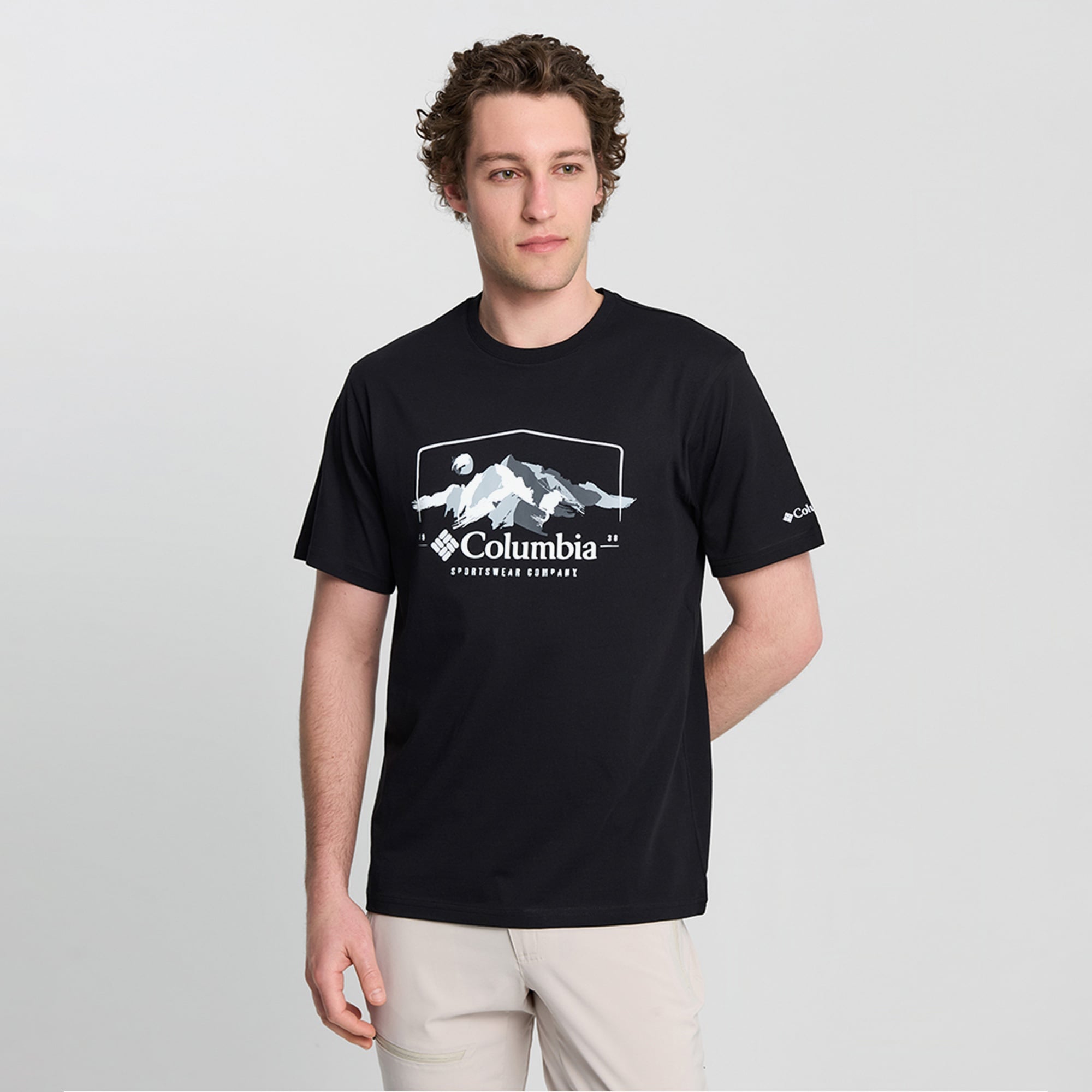 Columbia Explore Outdoors Ss Erkek Siyah T-Shirt