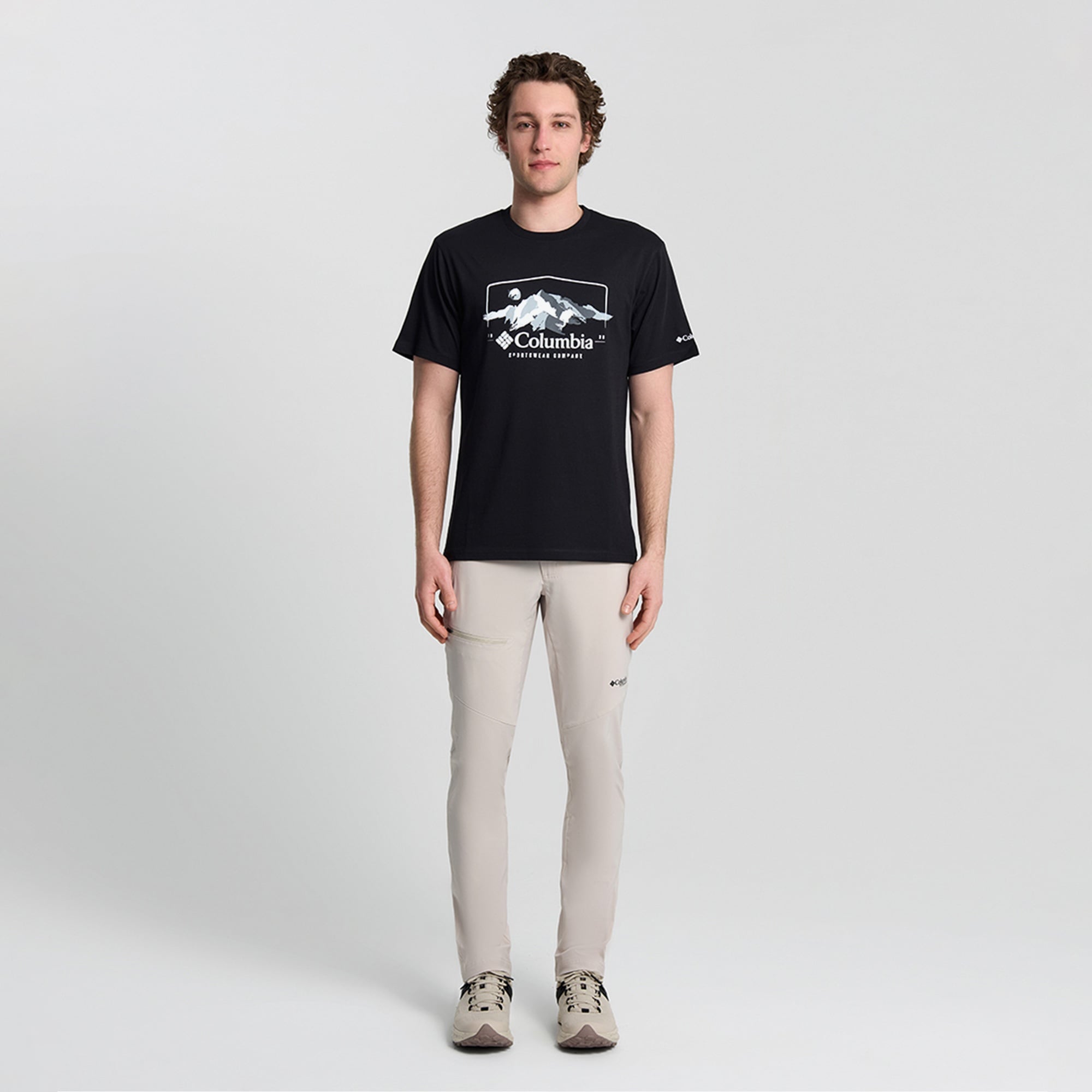 Columbia Explore Outdoors Ss Erkek Siyah T-Shirt