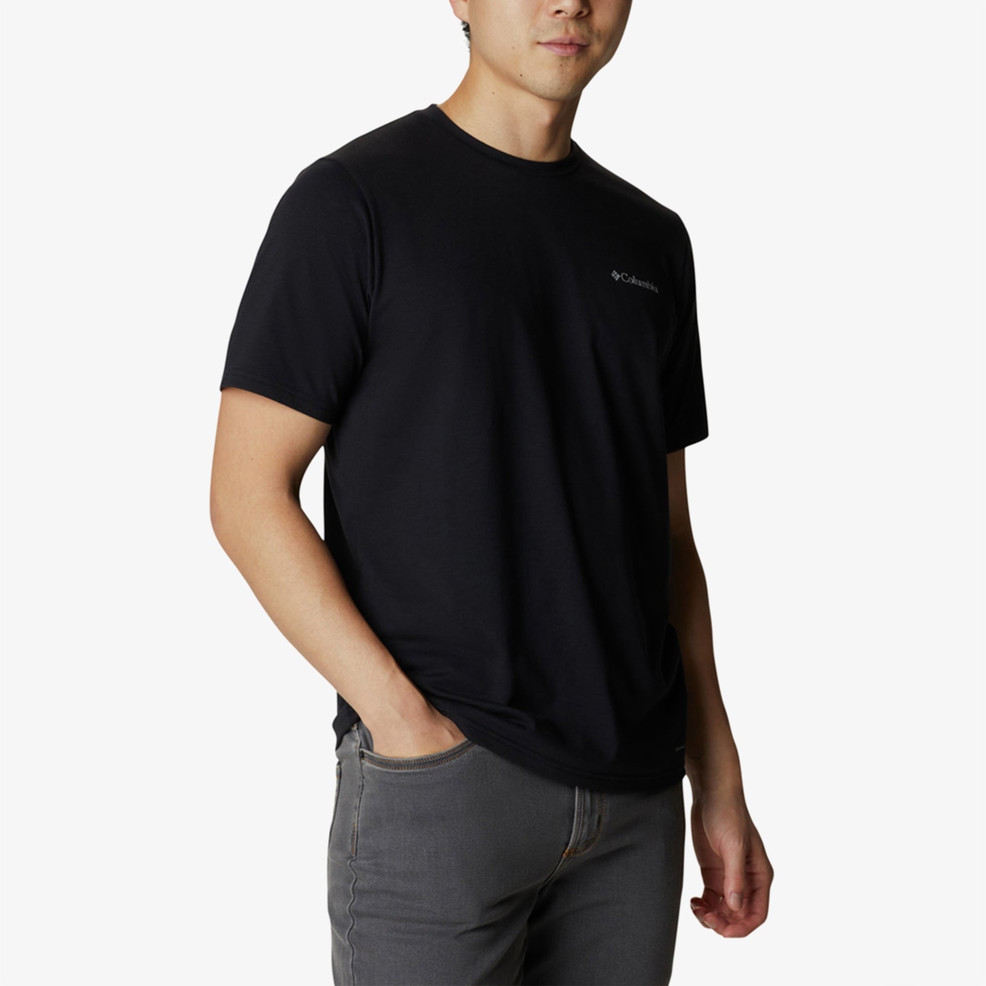 Columbia Sun Trek Sleeve Erkek Siyah T-Shirt