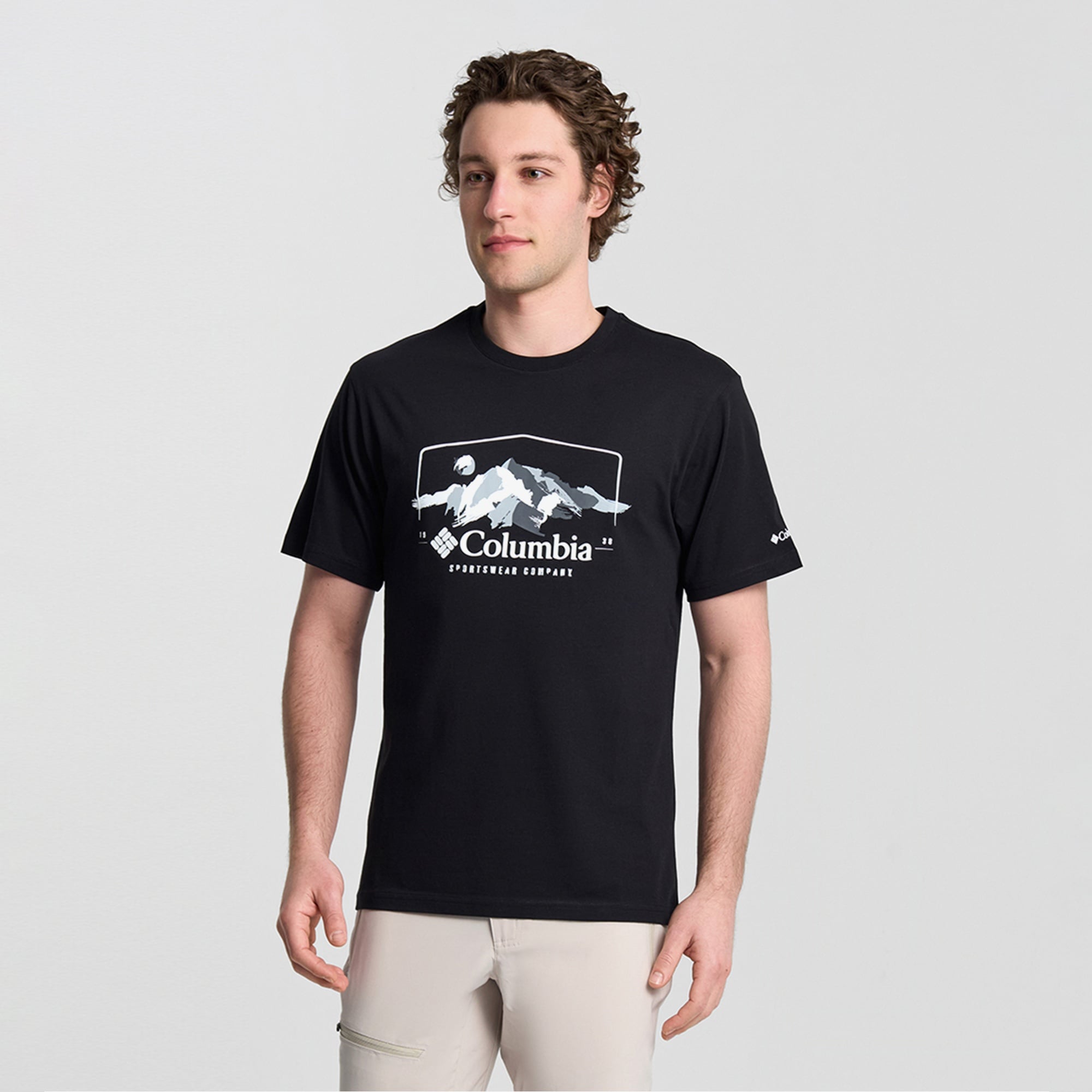 Columbia Explore Outdoors Ss Erkek Siyah T-Shirt