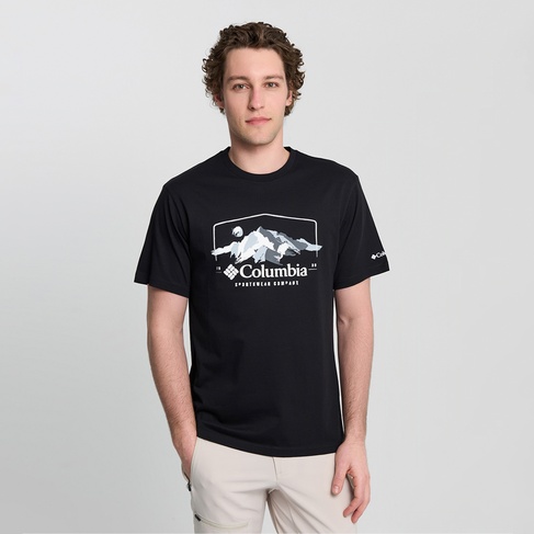  Columbia Explore Outdoors Ss Erkek Siyah T-Shirt