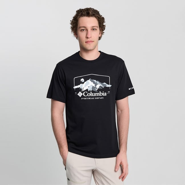  Columbia Explore Outdoors Ss Erkek Siyah T-Shirt