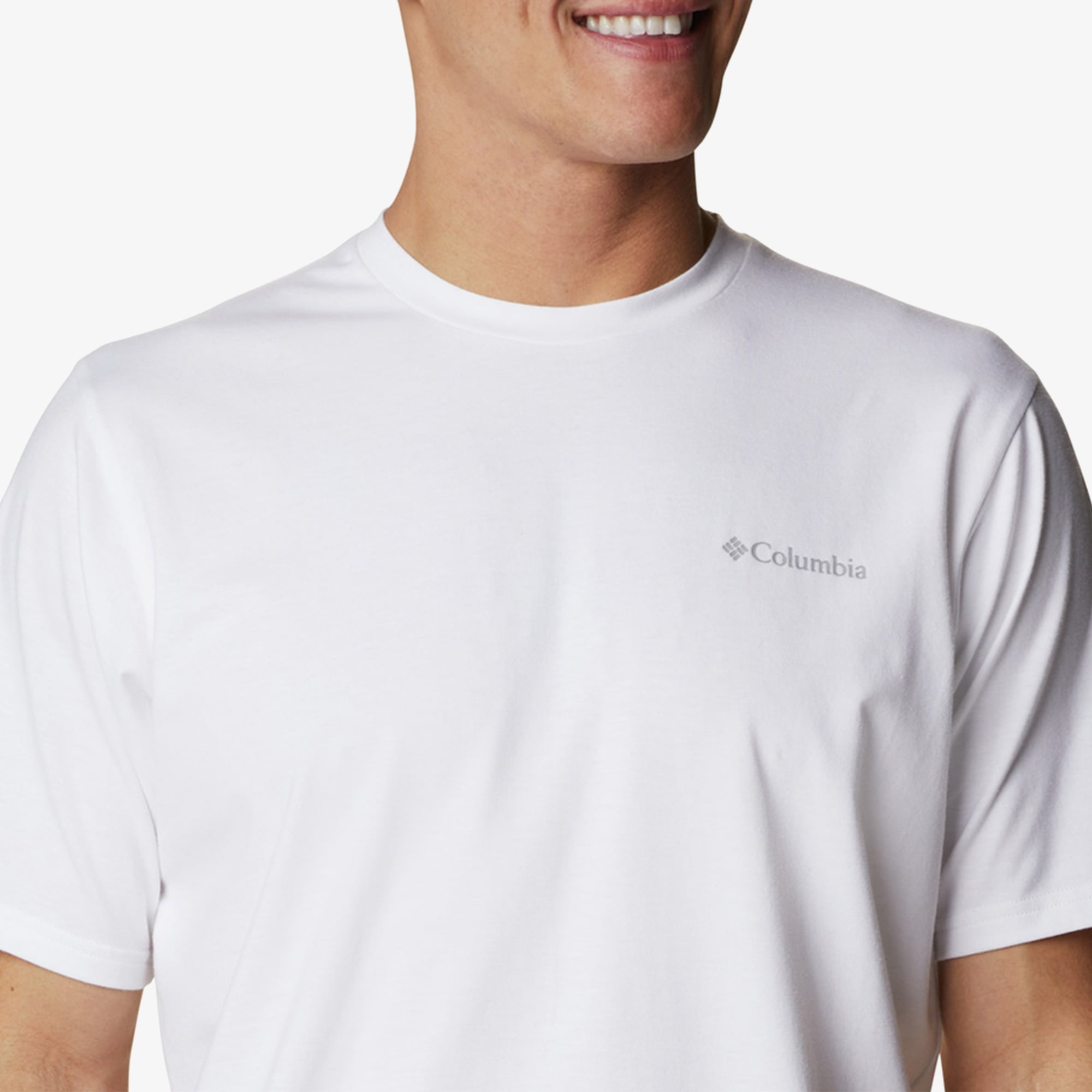 Columbia Sun Trek Sleeve Erkek Beyaz T-Shirt