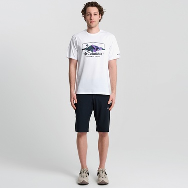  Columbia Explore Outdoors Ss Erkek Beyaz T-Shirt