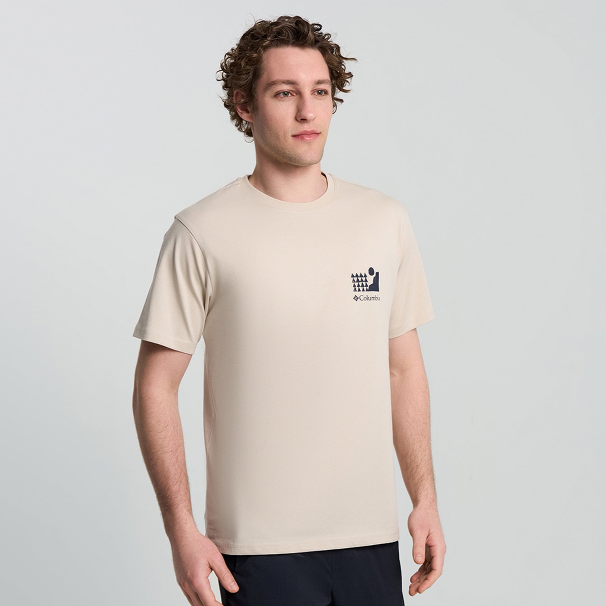 Columbia Explore Outdoors Ss Erkek Bej T-Shirt