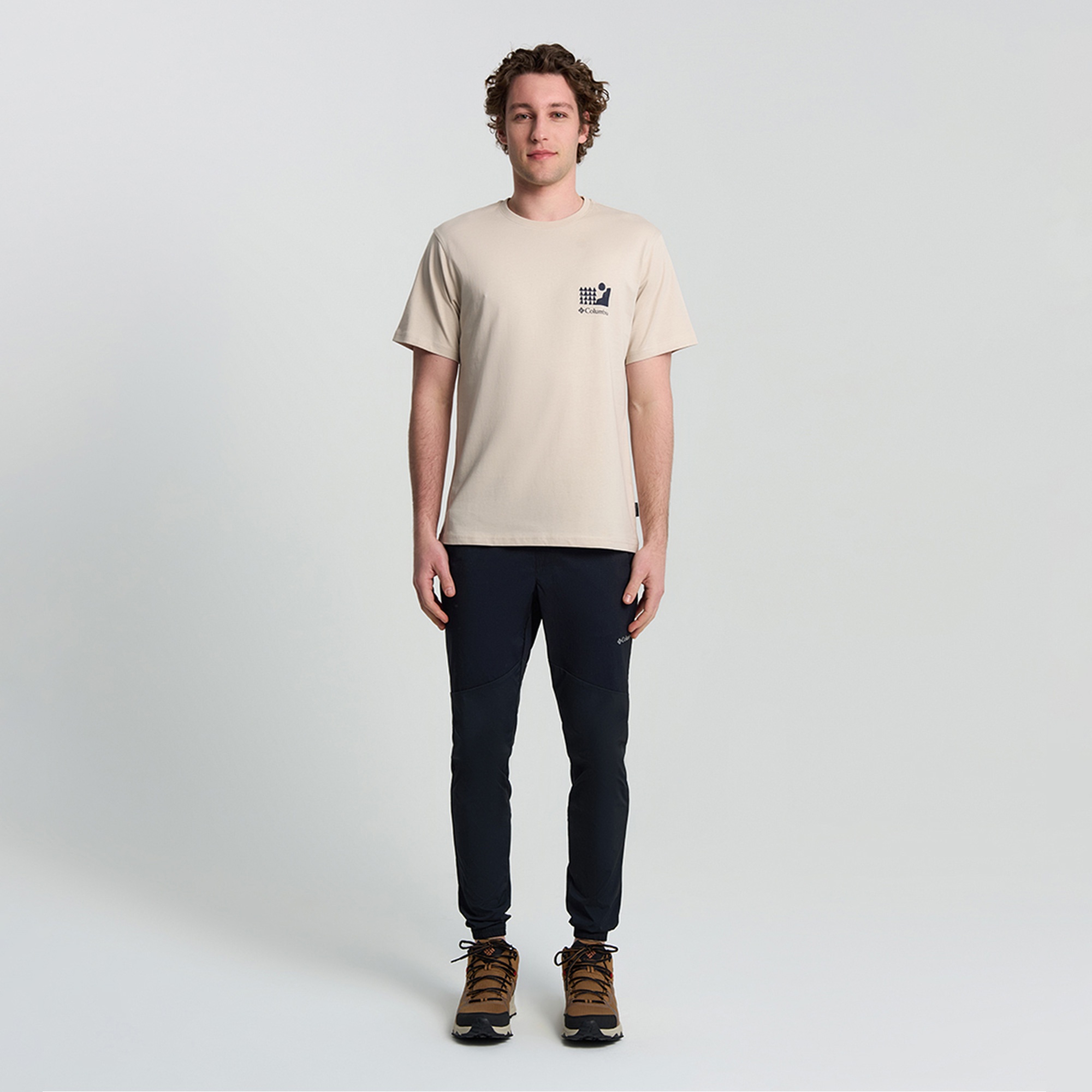 Columbia Explore Outdoors Ss Erkek Bej T-Shirt