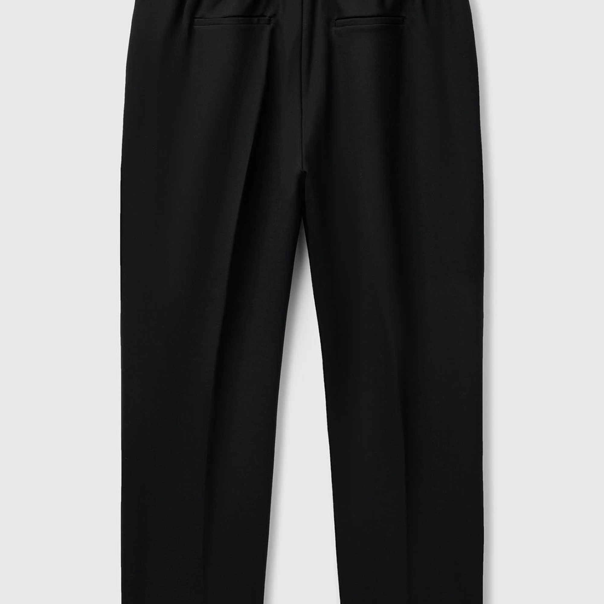 Kadın Siyah  Beli Lastikli Pantolon