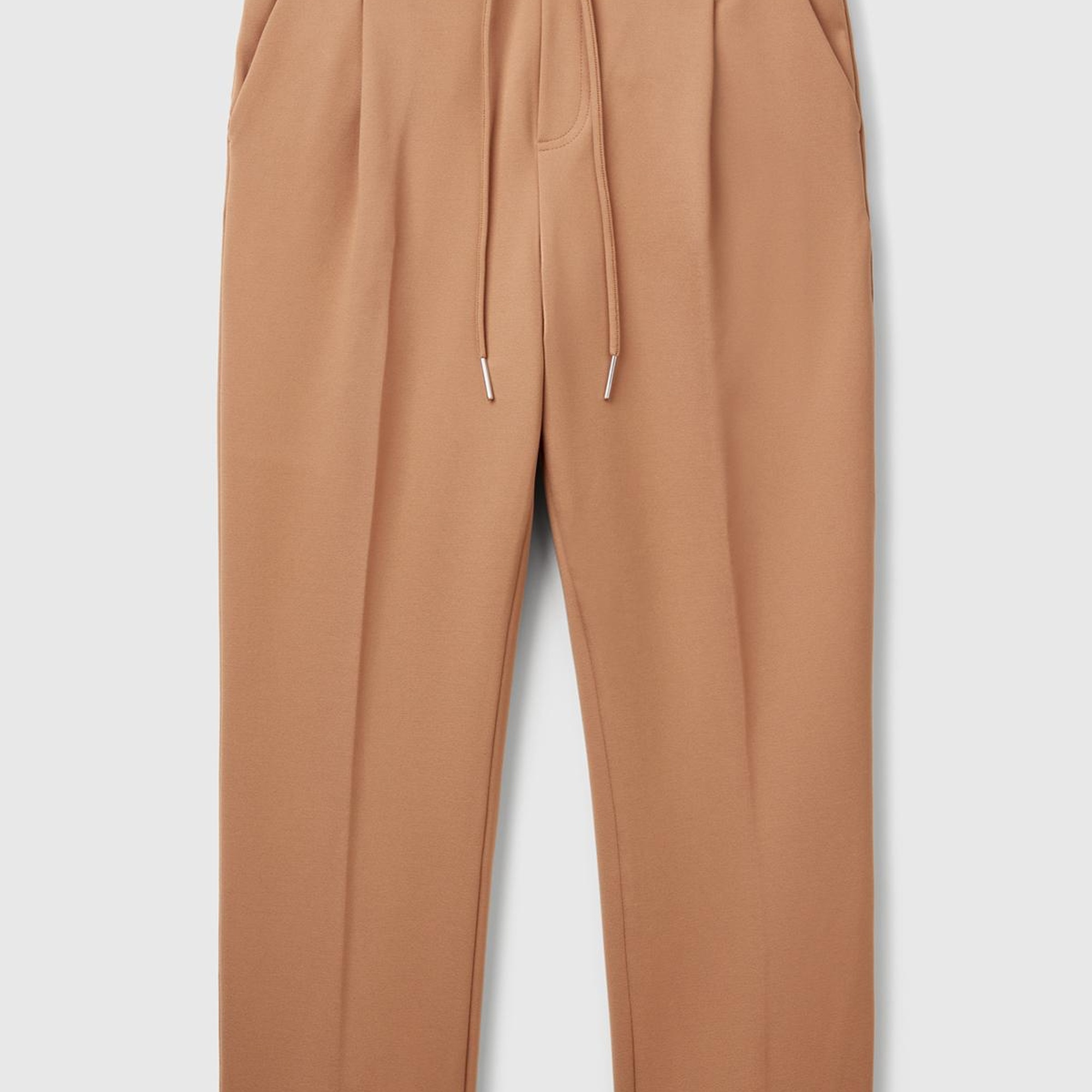 Kadın Bej  Beli Lastikli Pantolon