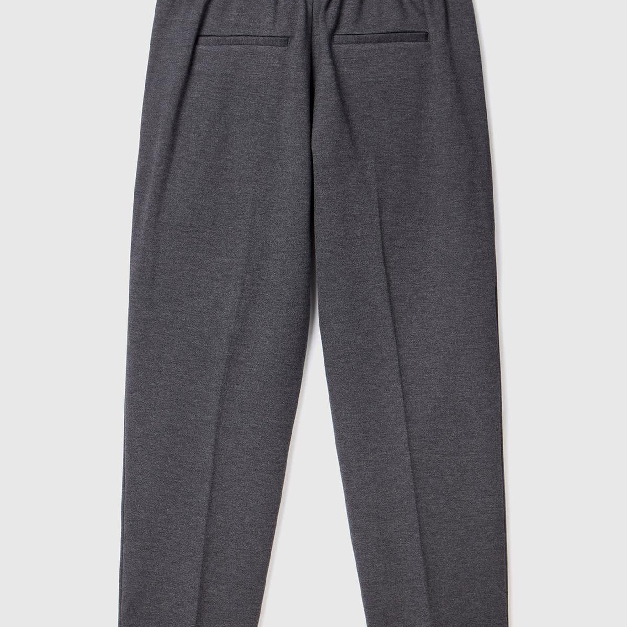 Kadın Antrasit  Beli Lastikli Pantolon