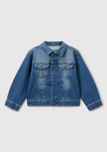  Erkek Çocuk Denim Denim Ceket