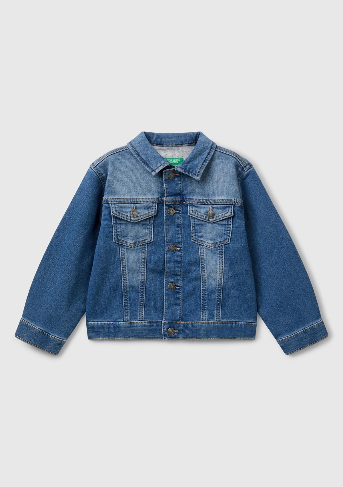  Erkek Çocuk Denim Denim Ceket