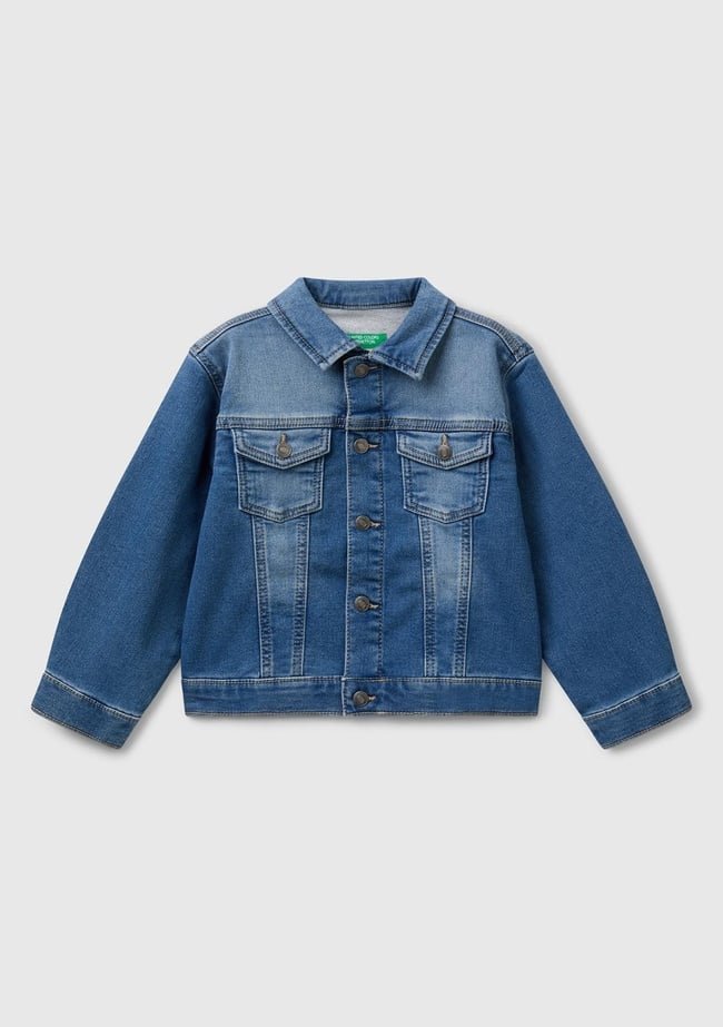  Erkek Çocuk Denim Denim Ceket