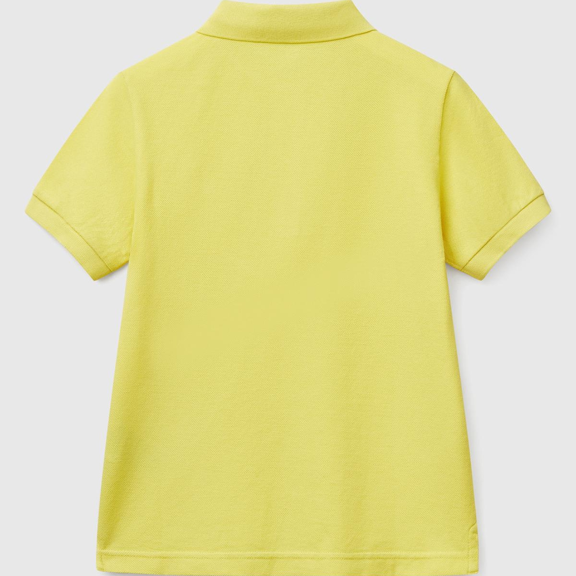 Erkek Çocuk Sarı Logolu Pike Polo T-Shirt