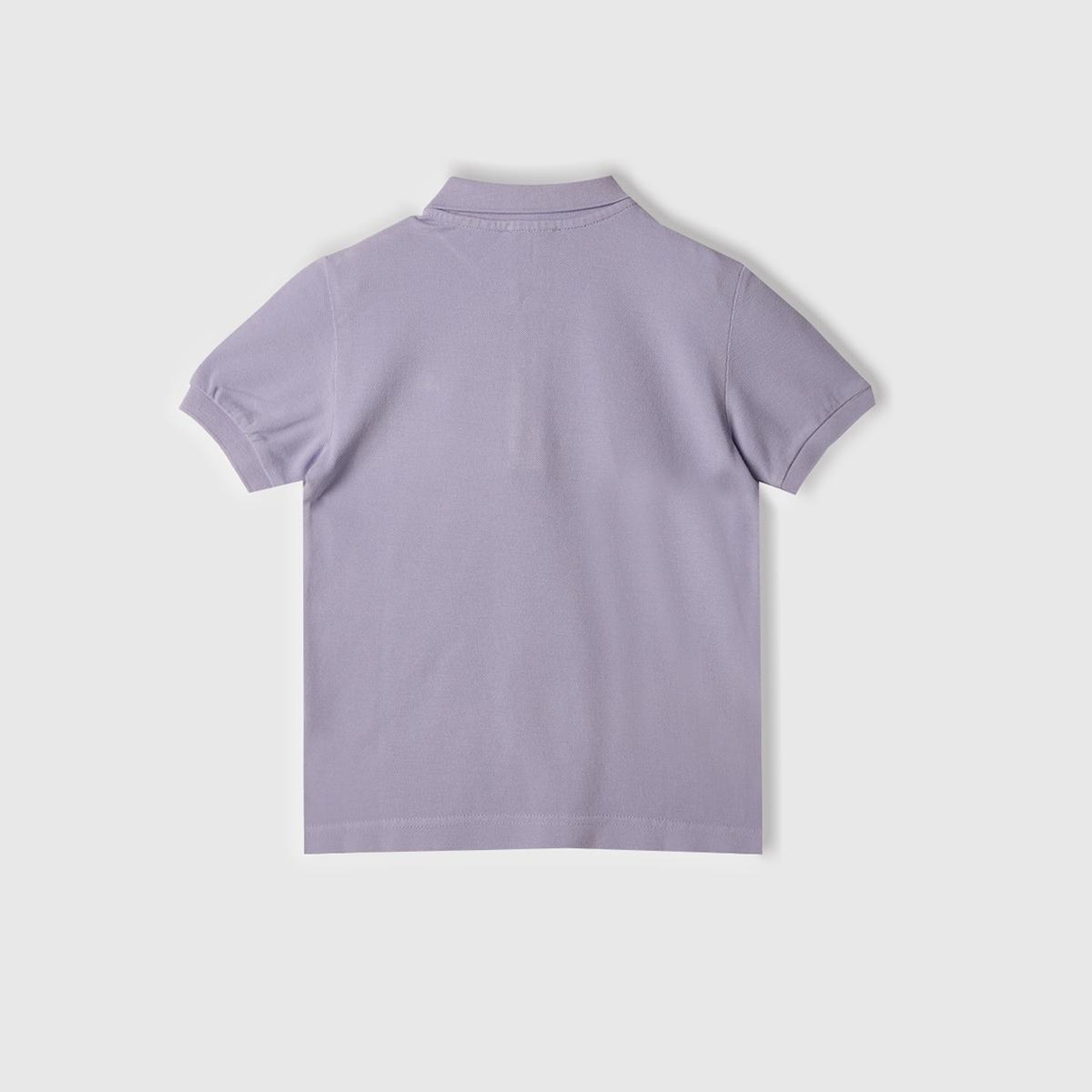 Erkek Çocuk Mor Logolu Pike Polo T-Shirt