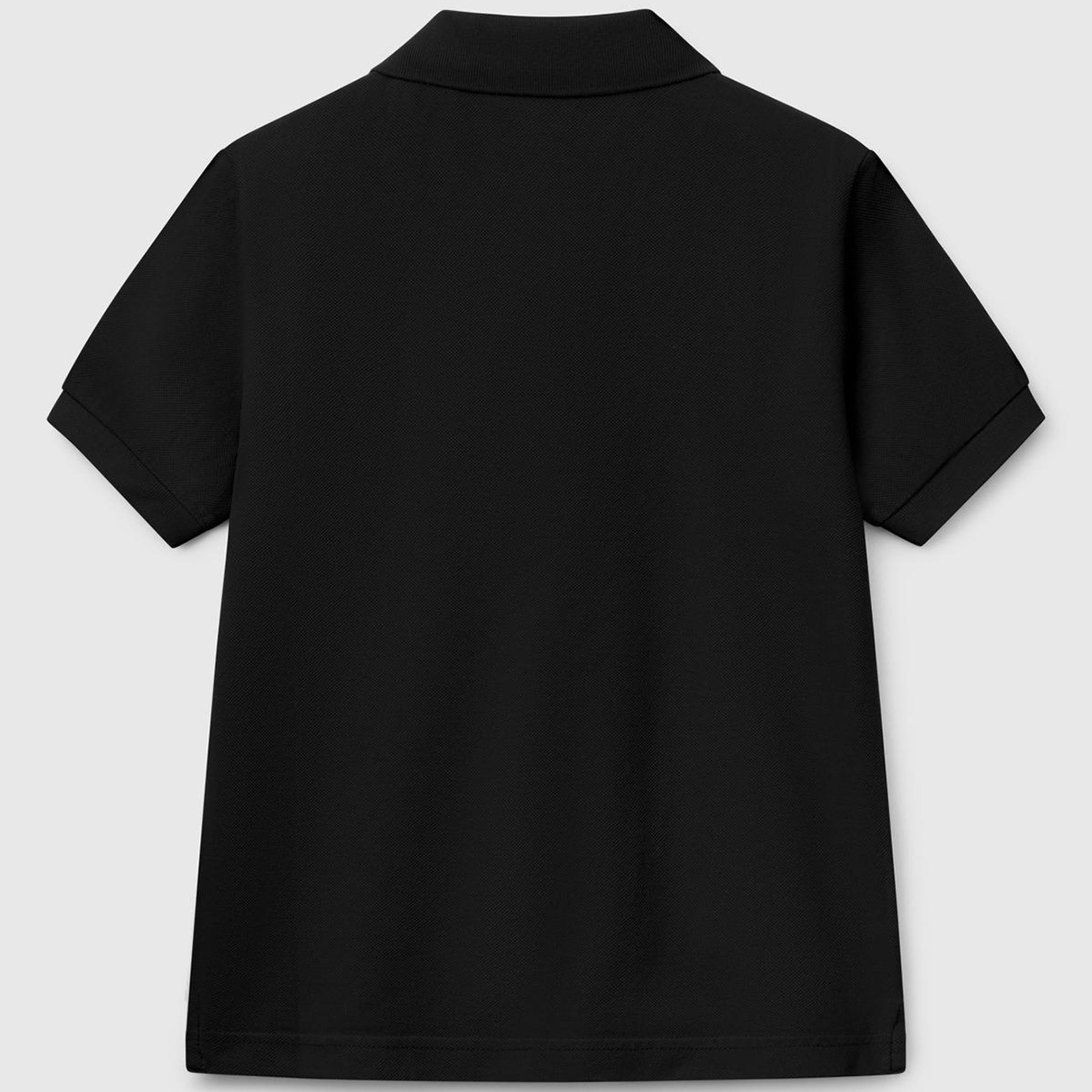 Erkek Çocuk Siyah Logolu Pike Polo T-Shirt