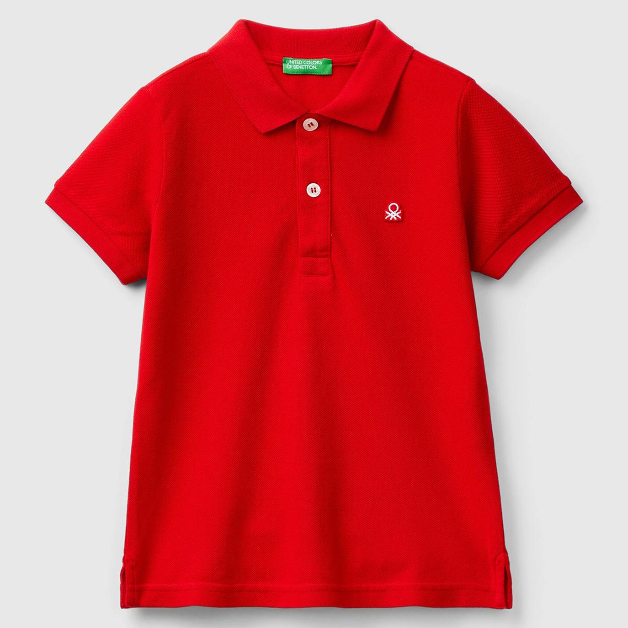 Erkek Çocuk Kırmızı Logolu Pike Polo T-Shirt