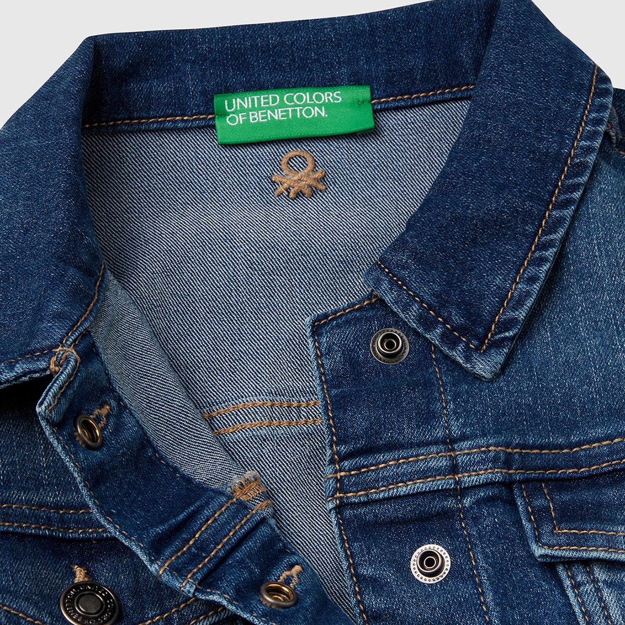 Kız Çocuk Koyu Denim Denim Ceket