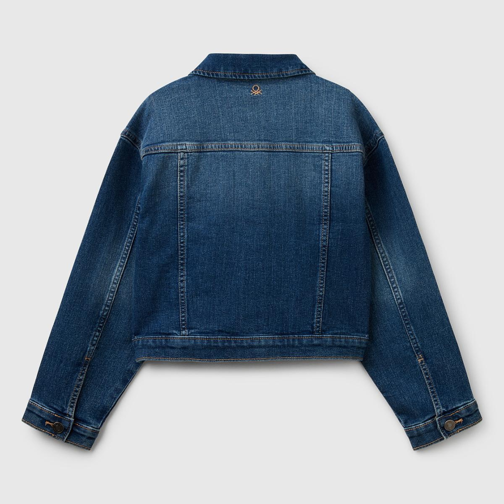 Kız Çocuk Koyu Denim Denim Ceket