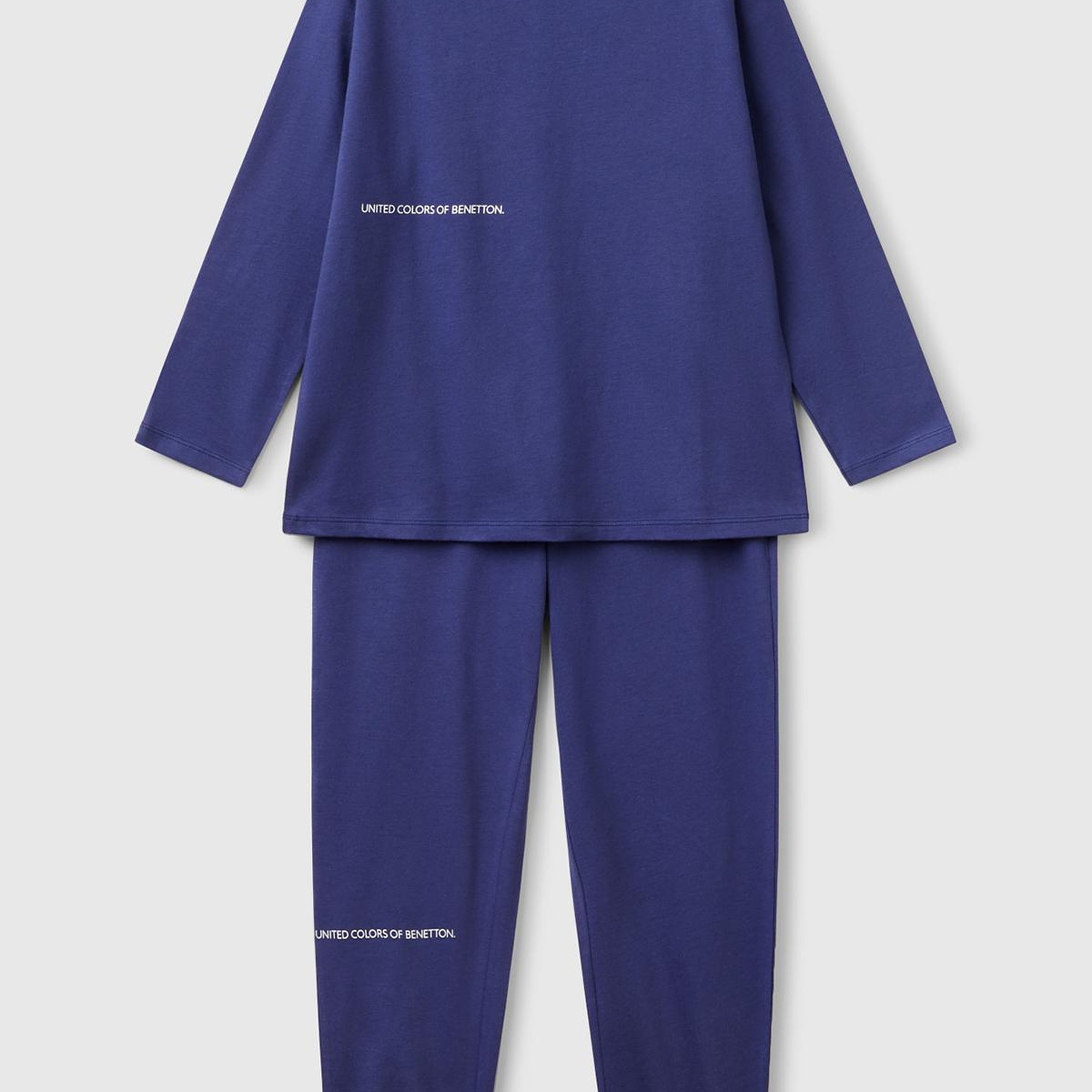 Erkek Çocuk İndigo Logo Şeritli T-Shirt - Jogger Takım