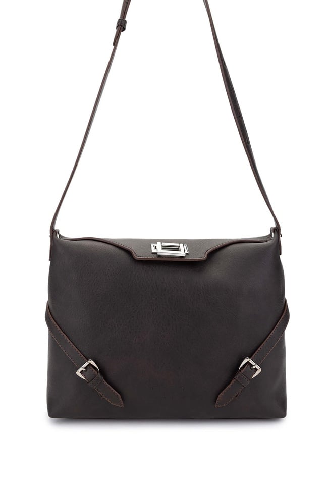  Tamer Tanca Kadın Vegan Kahverengi Omuz Çanta