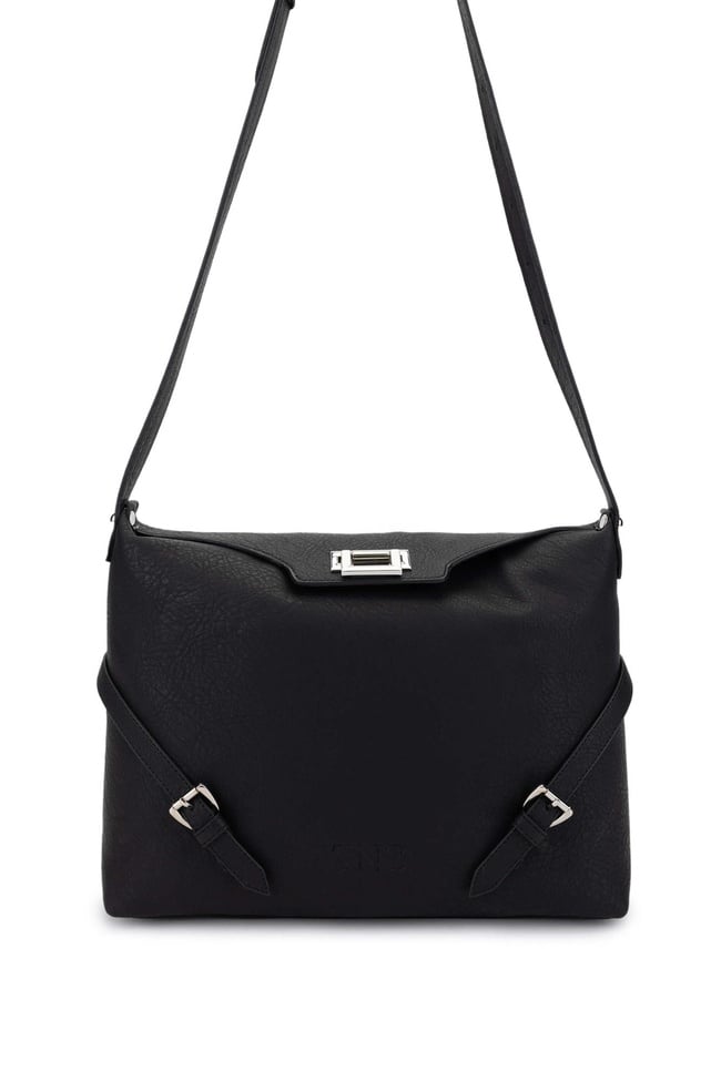  Tamer Tanca Kadın Vegan Siyah Omuz Çanta