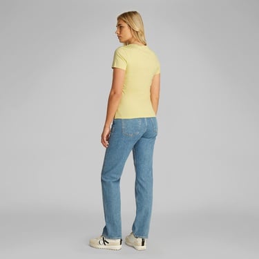  Calvin Klein 2'li Monologo Slim Kadın Renkli T-Shirt