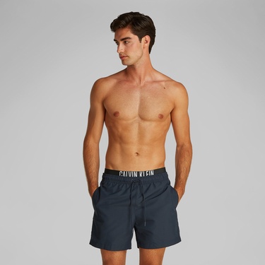  Calvin Klein Medium Erkek Mavi Mayo