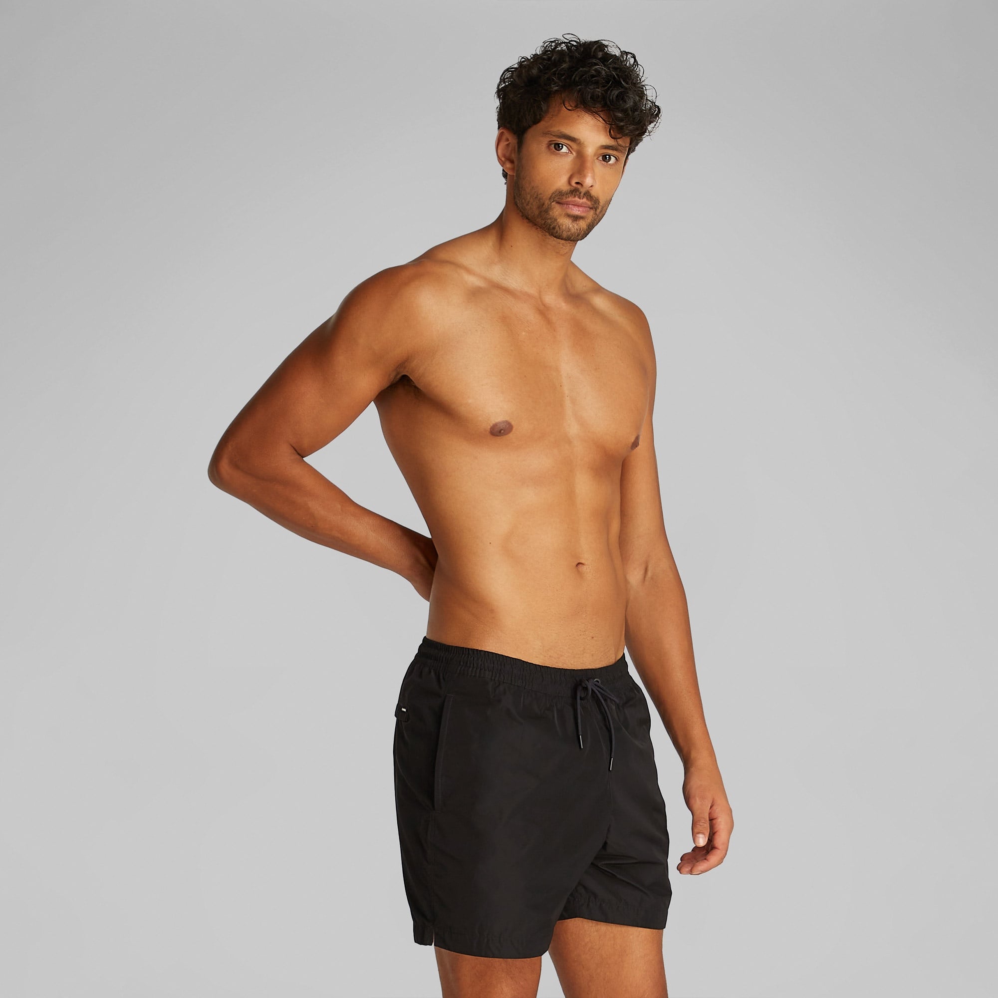 Calvin Klein Medium Drawstring Erkek Siyah Mayo