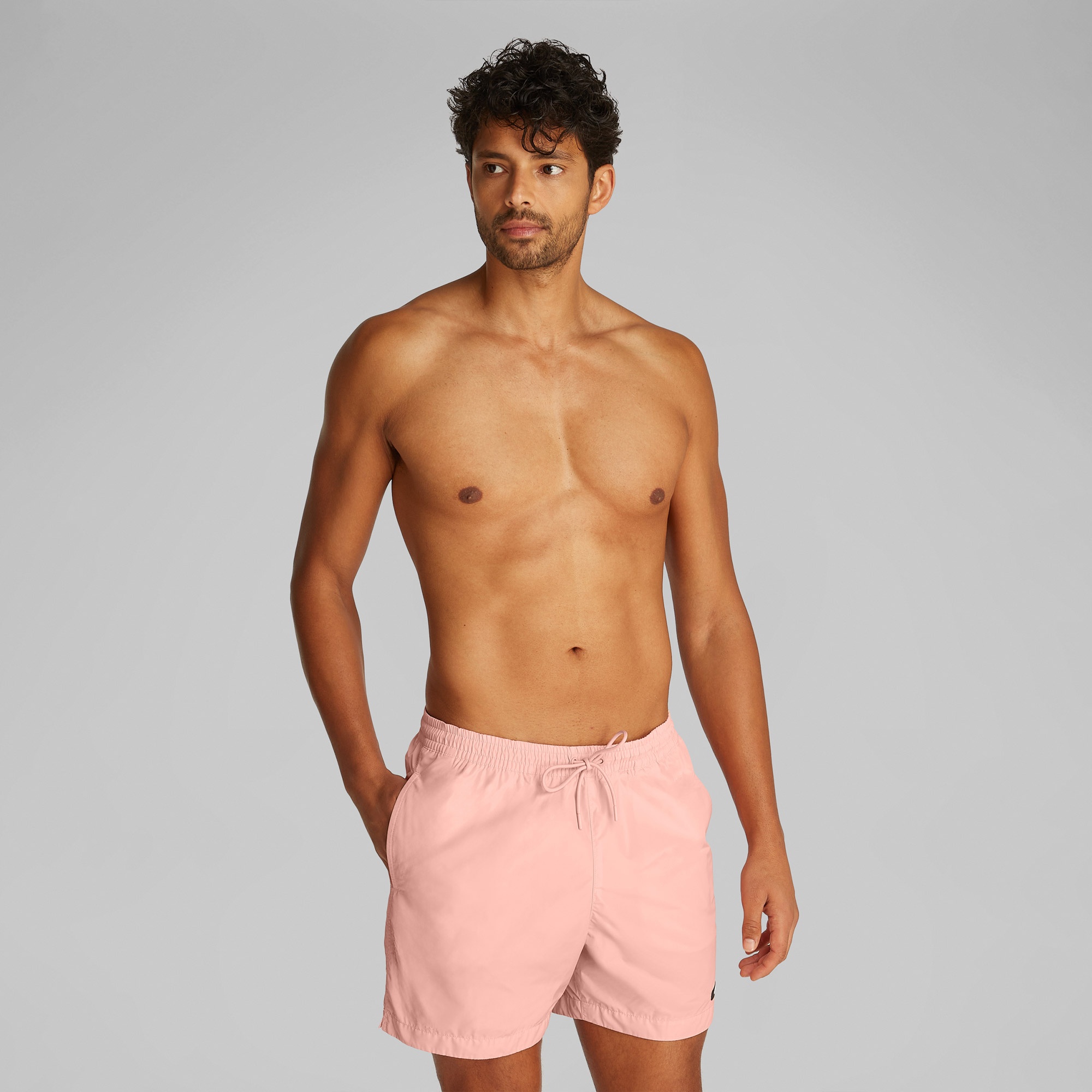 Calvin Klein Medium Drawstring Erkek Açık Pembe Mayo